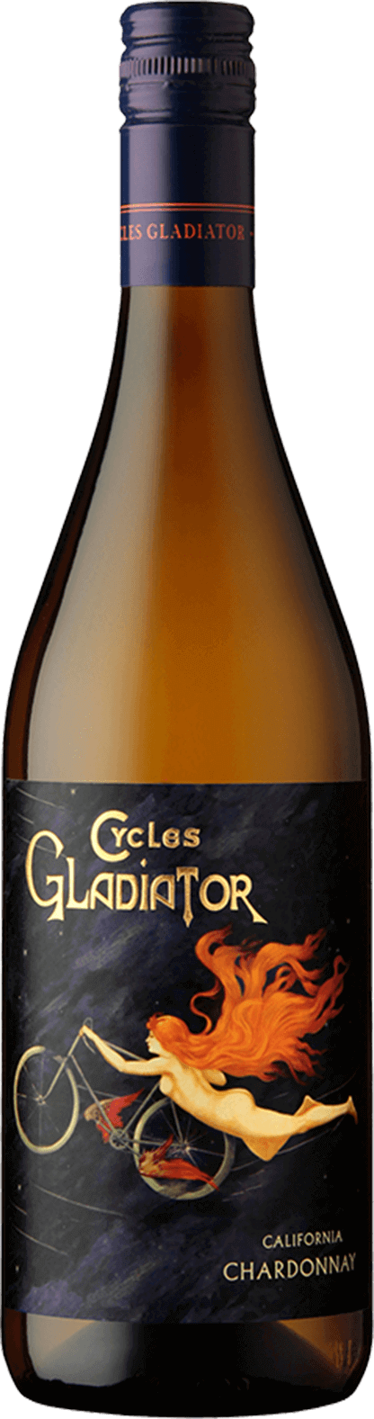 Chardonnay Cycles Gladiator bottle